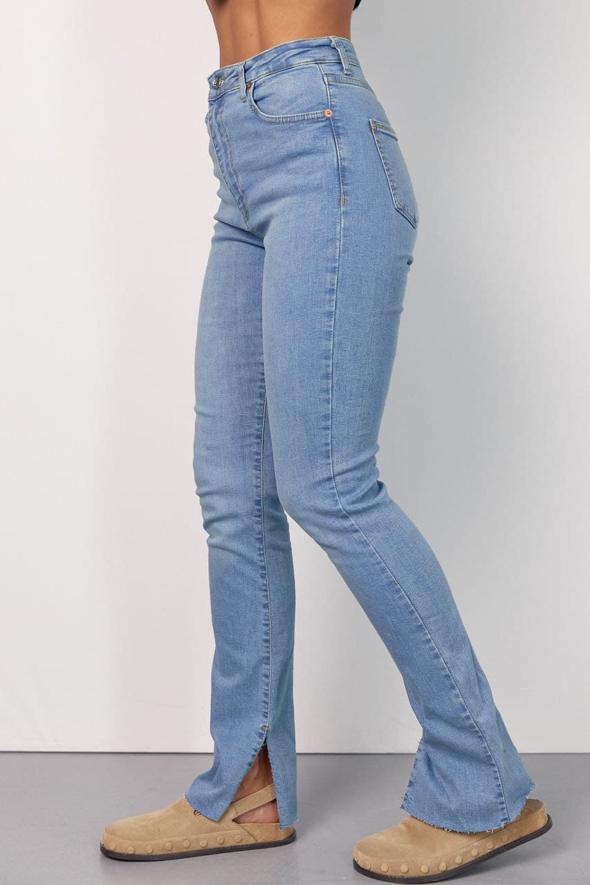Жіночі джинси skinny з розрізами — 2