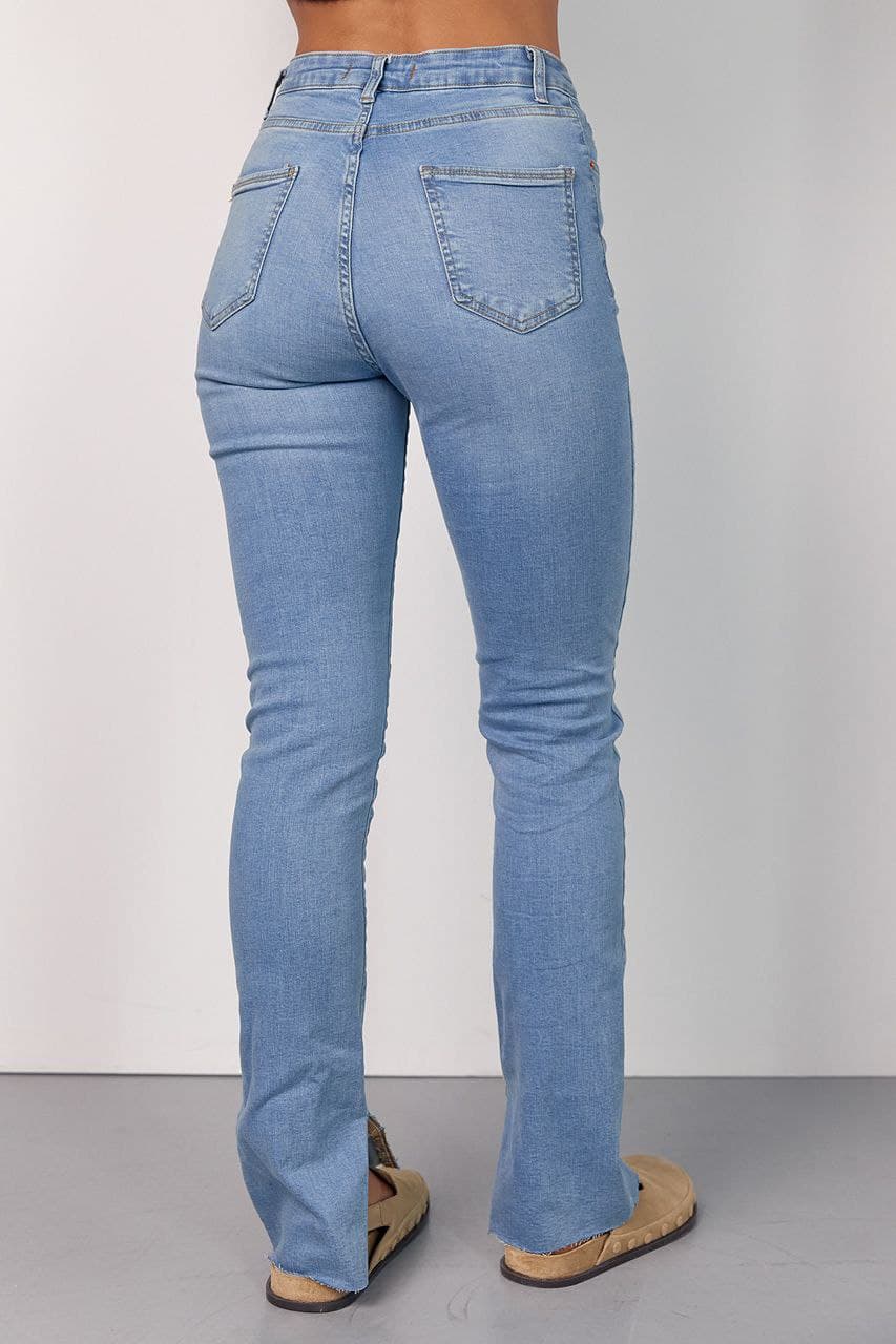 Жіночі джинси skinny з розрізами — 3