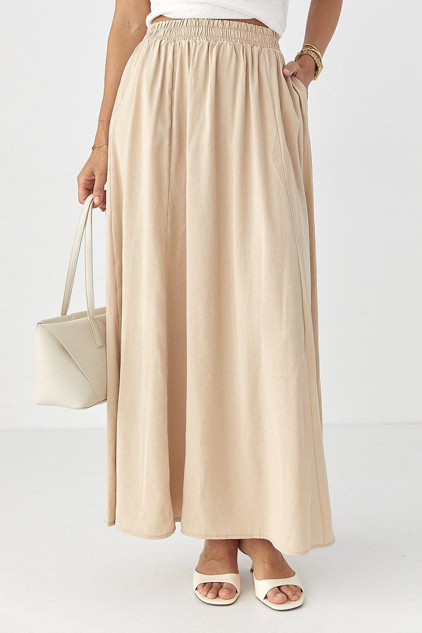 Жіноча пишна спідниця міді