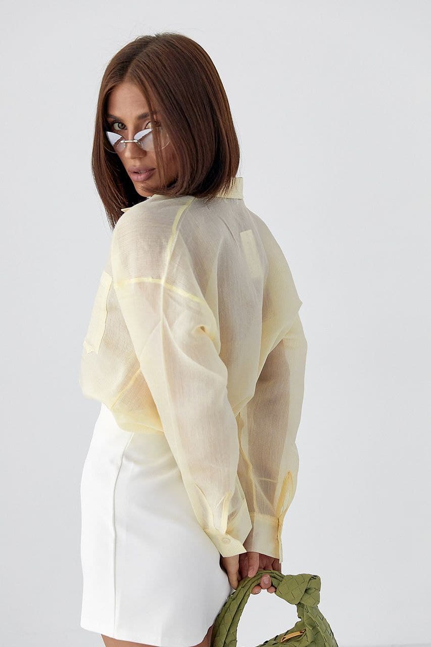 Смугаста прозора сорочка