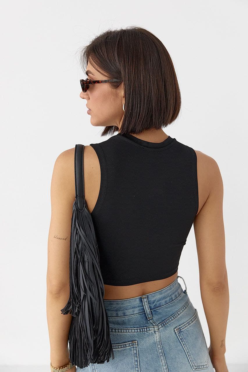 Еластична майка-топ