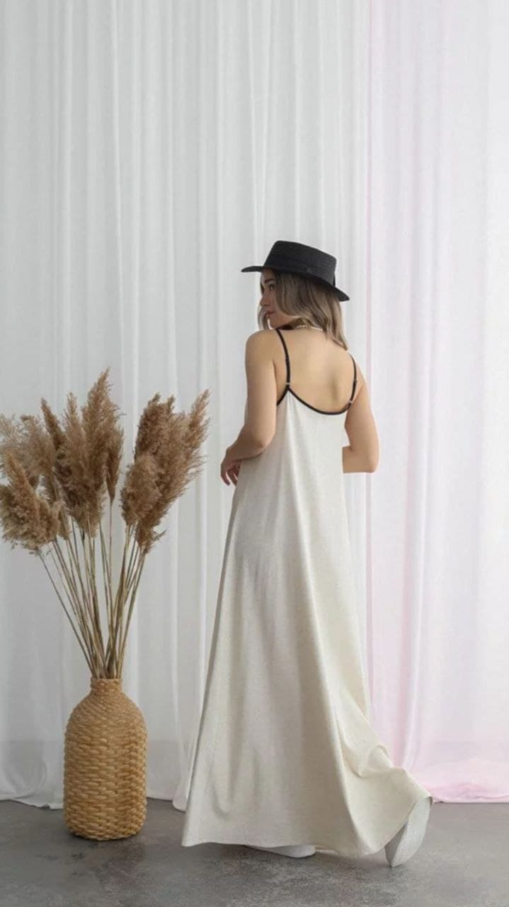 Лляний сарафан максі — 4
