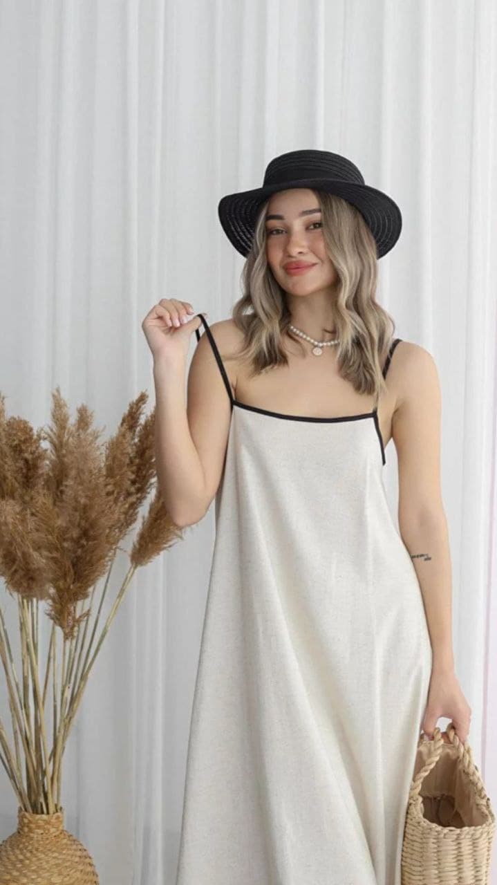 Лляний сарафан максі — 5