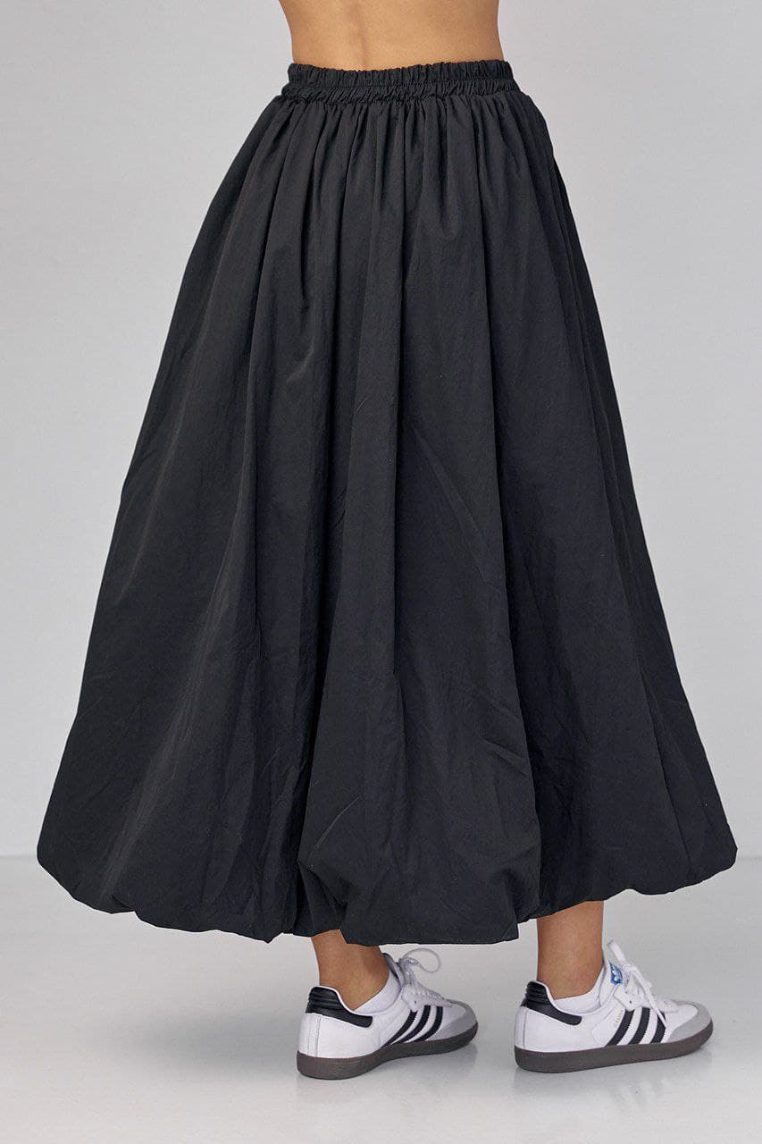 Довга спідниця а-силуету з резинкою на талії — 3