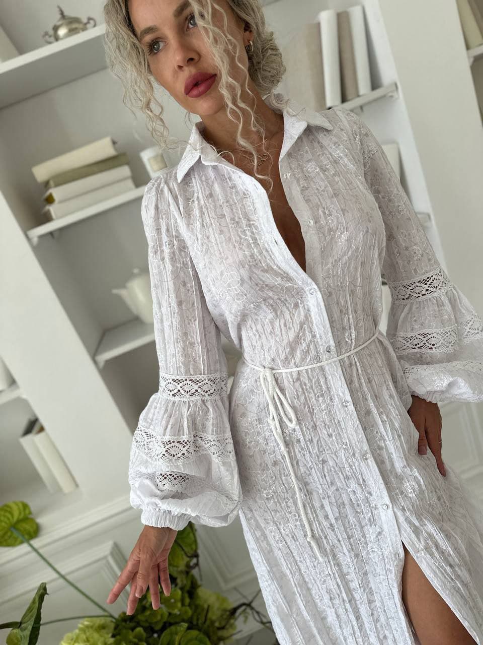 Сукня з прошви та мереживом — 2