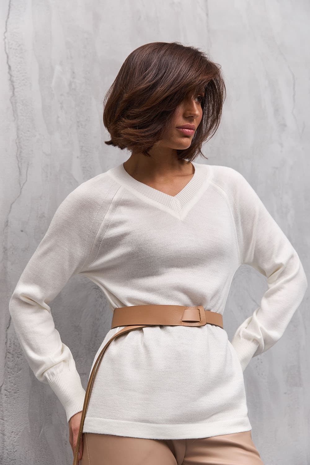 Джемпер з V вирізом — 1