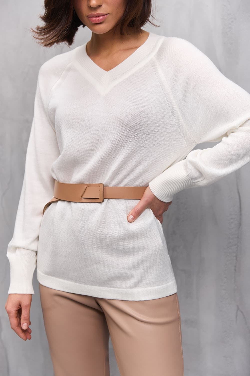 Джемпер з V вирізом — 4