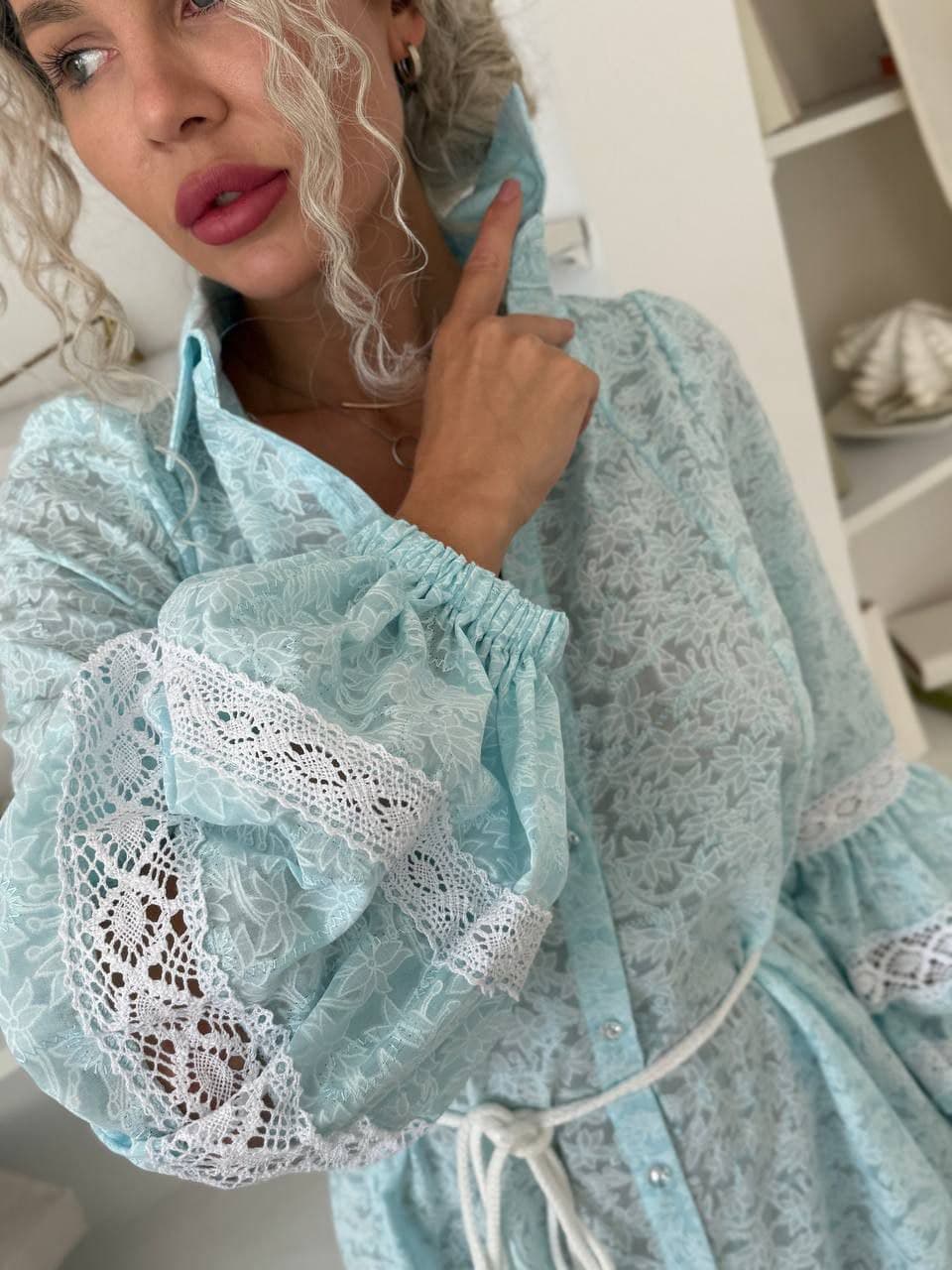 Сукня з прошви та мереживом — 2