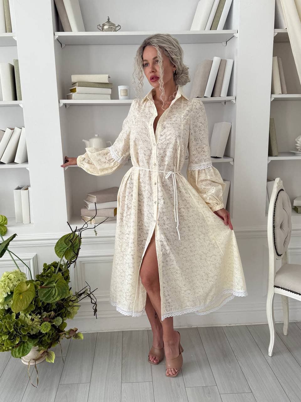 Сукня з прошви та мереживом — 1