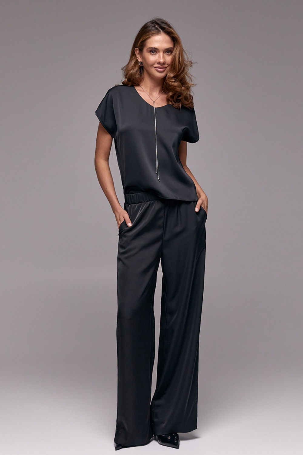 Штани шовк-сатин