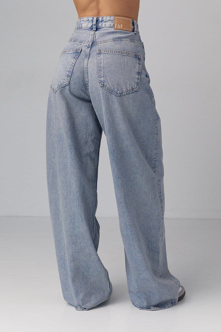 Жіночі широкі джинси wide-leg — 2
