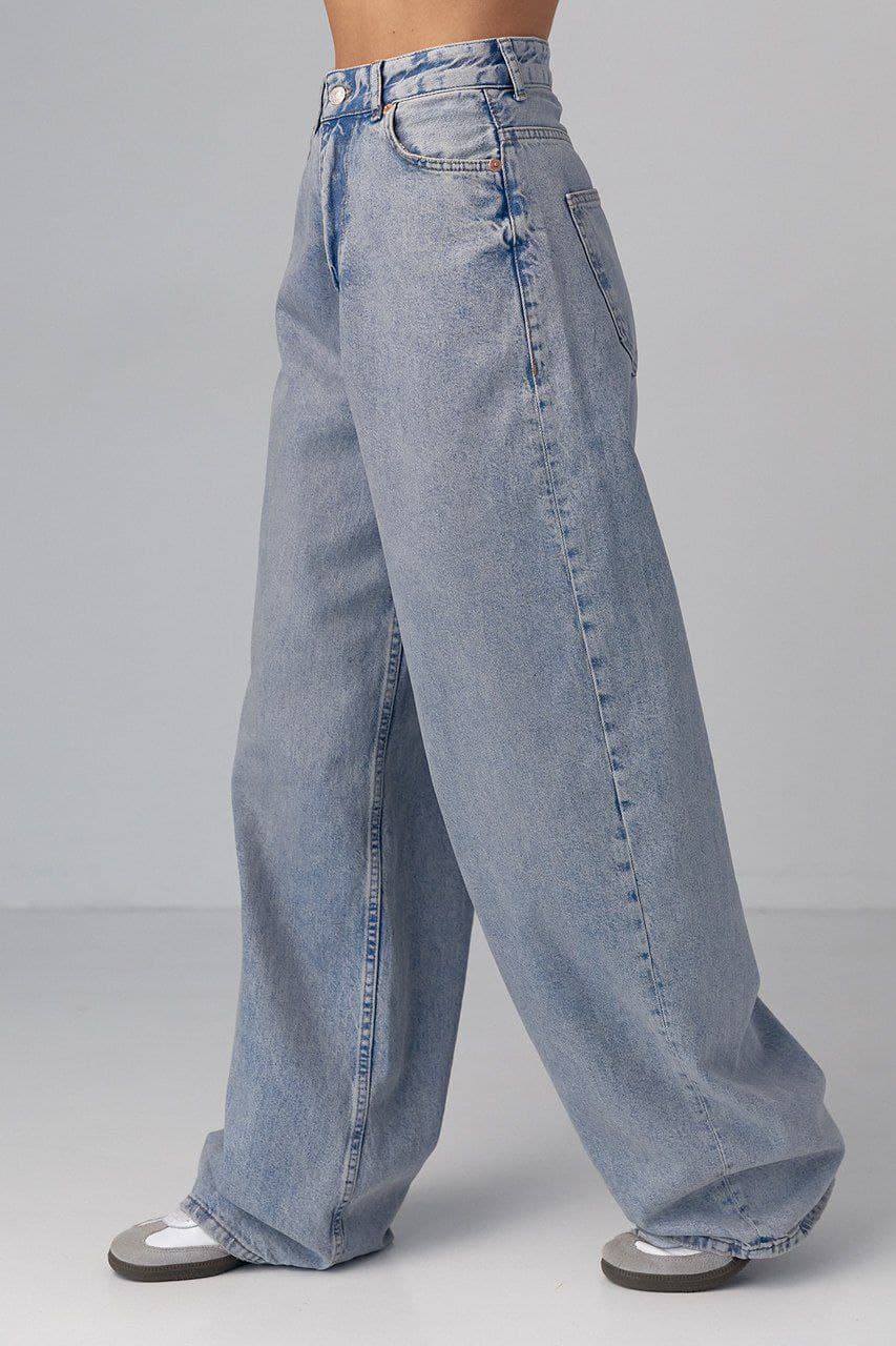 Жіночі широкі джинси wide-leg — 3
