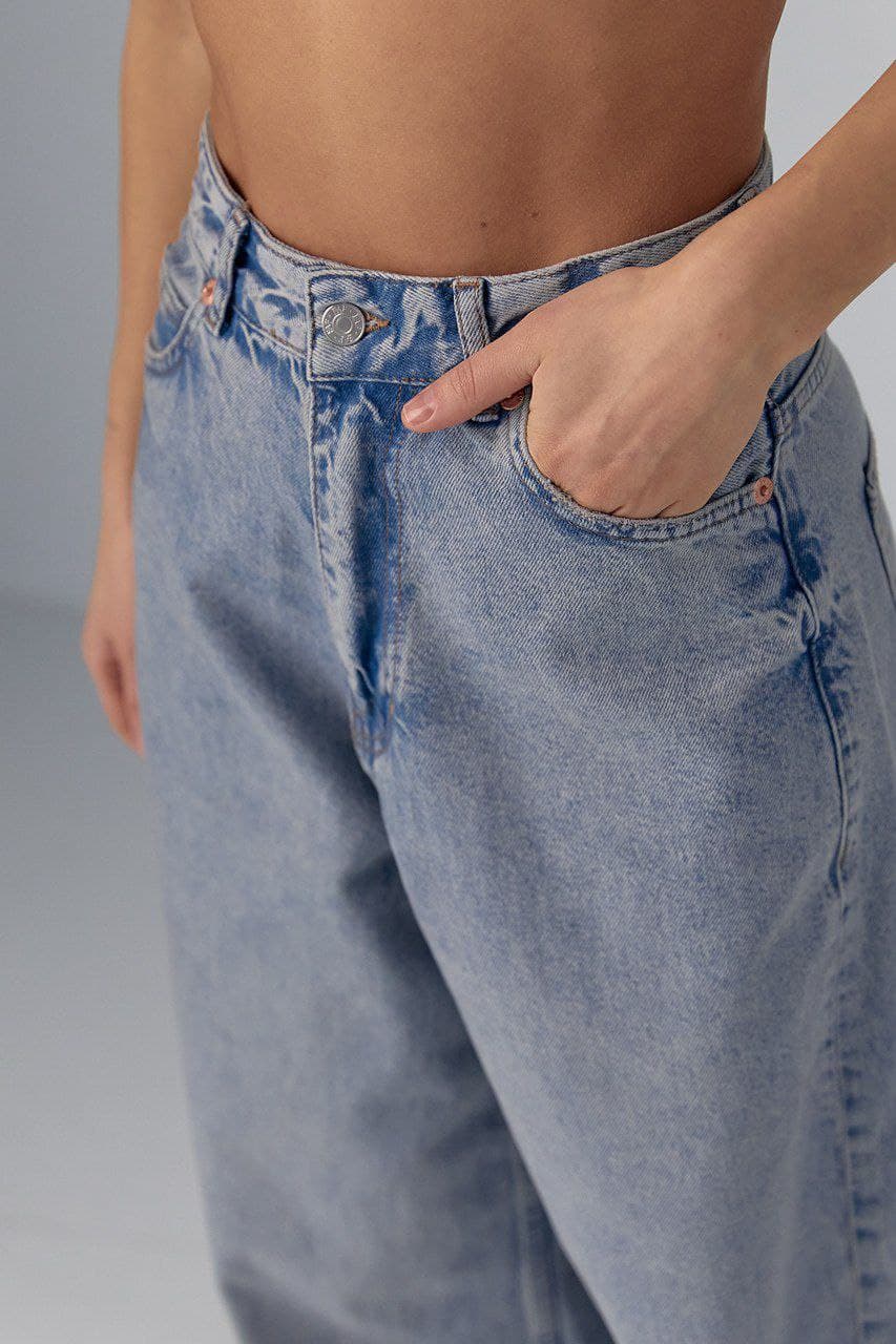 Жіночі широкі джинси wide-leg — 5
